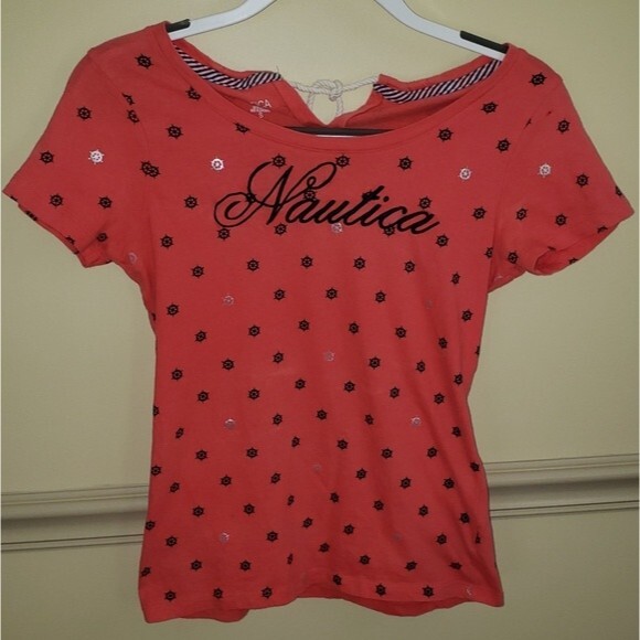 NAUTICA Salmon T-Shirt Size S Nautica Theme - Picture 1 of 4